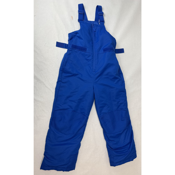 Swiss Tech Snow Ski Suit Bib Overalls Pants Blue Adjustable Waist Kids Medium 8 - Picture 1 of 12